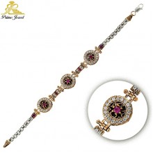 Gümüş Otantik Taşlı Biezik /Bileklik